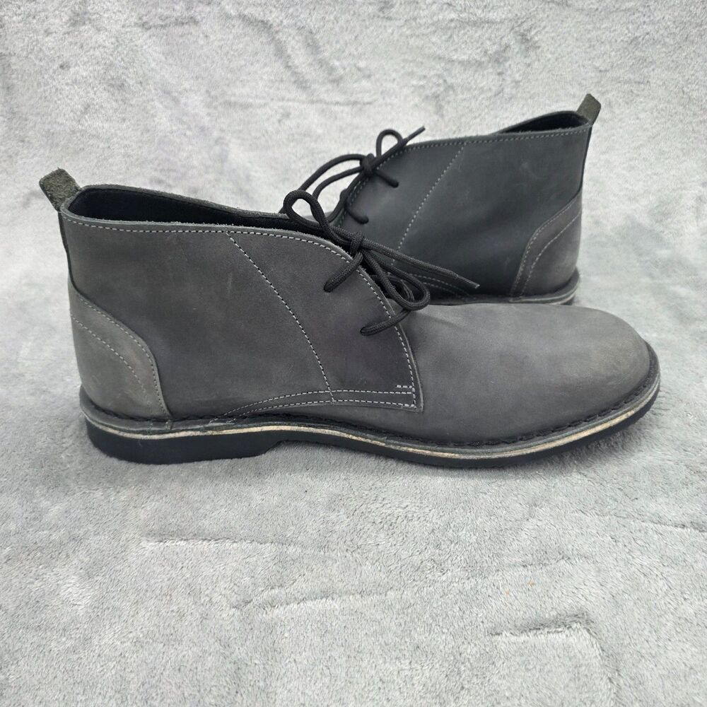 VELDSKOEN ]Mens Chukka Gray Nubuck Ankle Boots Size 13